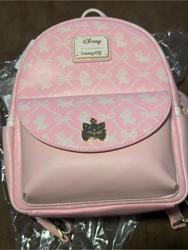 Loungefly Disney The Aristocrats Marie Bows All over Print Mini Backpack - Image 2