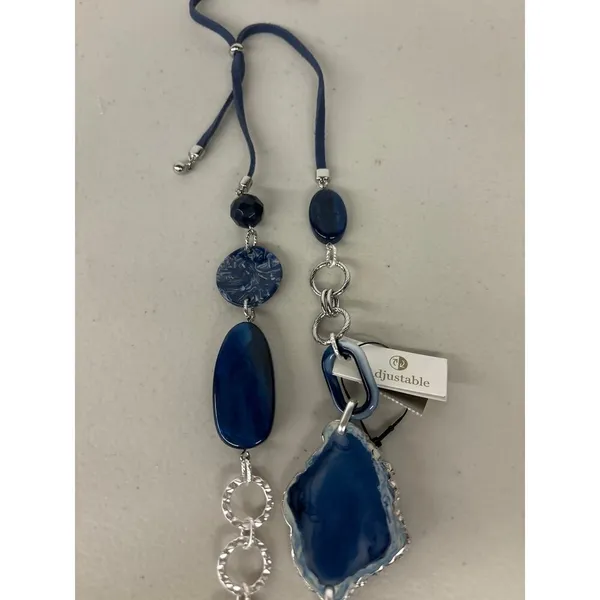 New Nwt Chico's Long jewel stone necklace statement beaded rock unique - Image 3