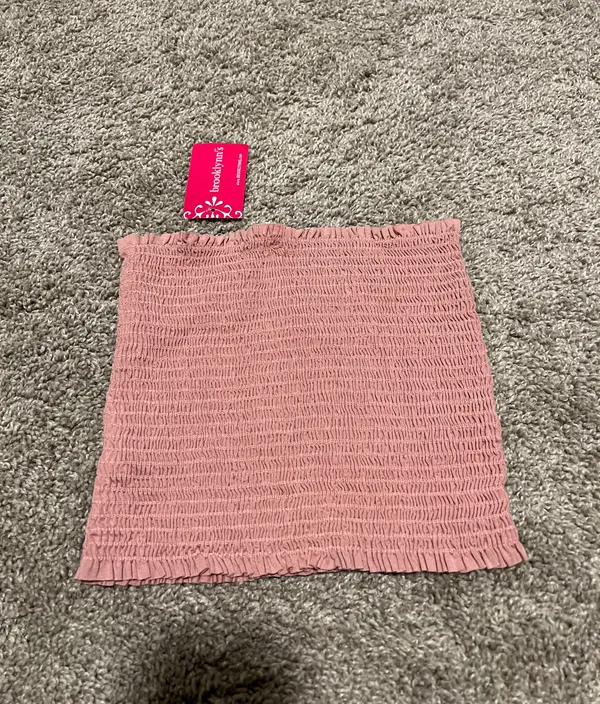 Brooklynns Pink Smocked Tube Top - Image 2