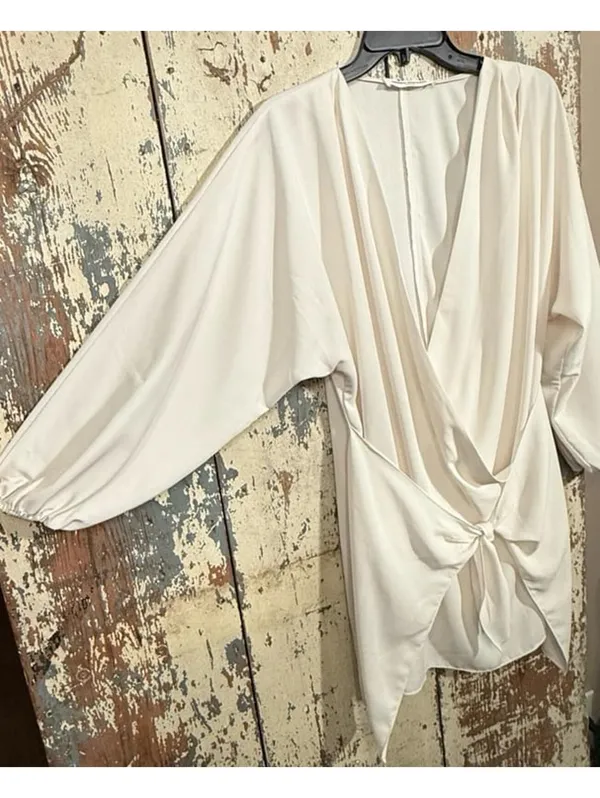Amanda Uprichard Calabra Dress, Ivory, size small - Image 3