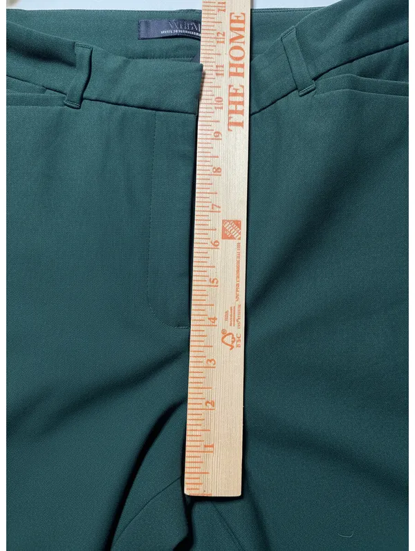 White House | Black Market Dark Green Dress Pants - Size 10, Made in Jordan, Tailg - Image 4