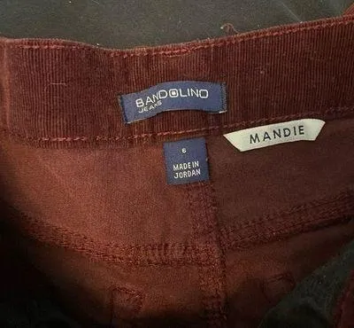 Maroon corduroy mom jeans - Image 9