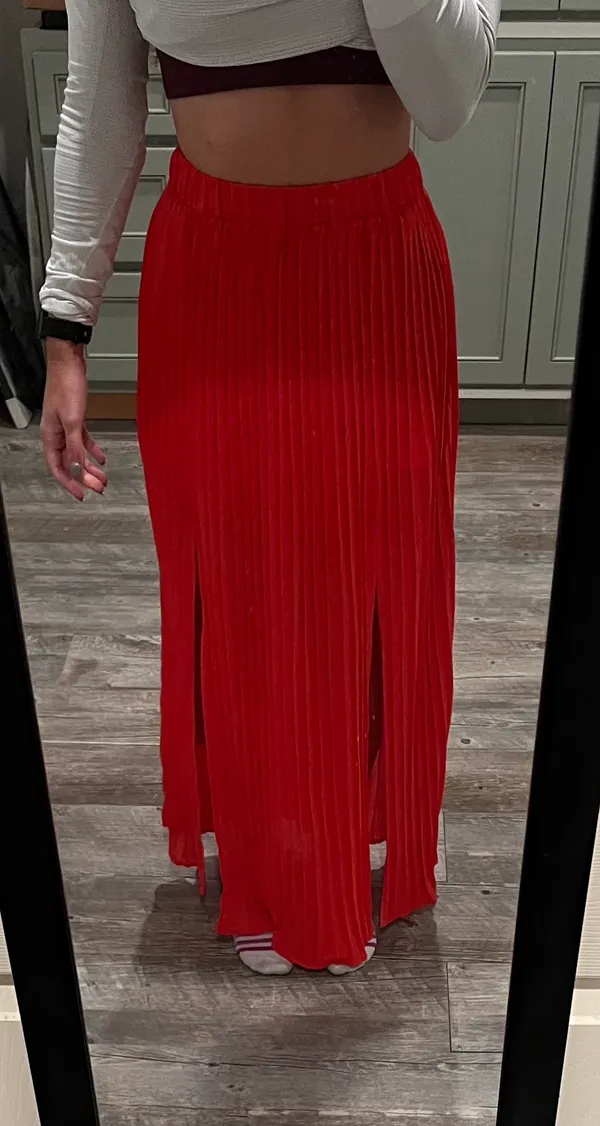Red Maxi Skirt - Image 5