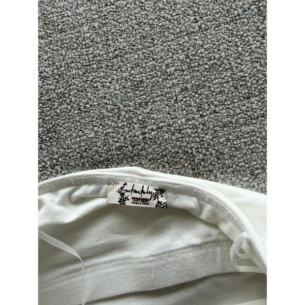 Intimately Free People White Handkerchief‎ Hem Tube Top Strapless Crop Top Small - Image 3