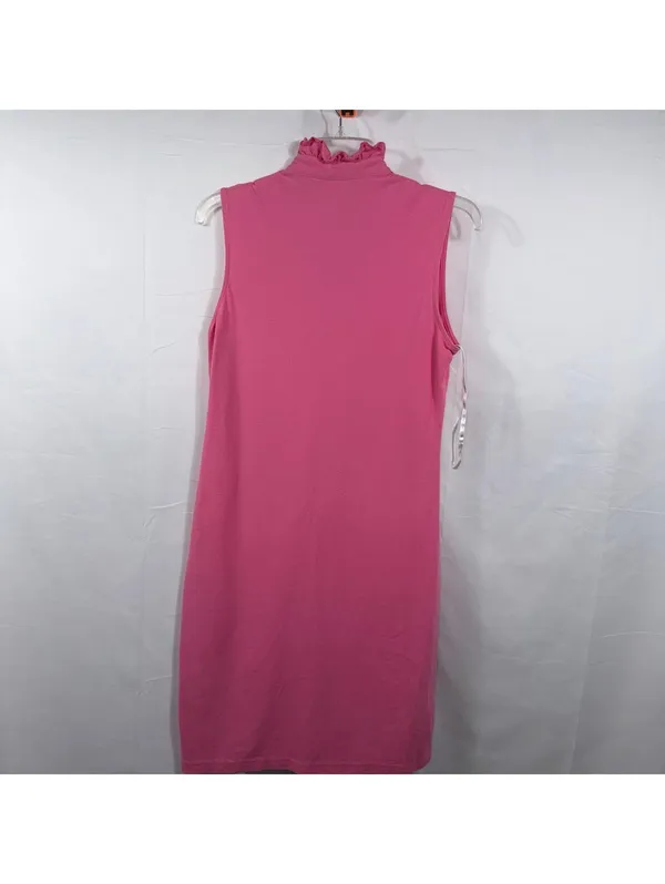 Lilly Pulitzer Pink Ruffle Front Sleeveless Pima Cotton Dress Women’s Small - Image 8