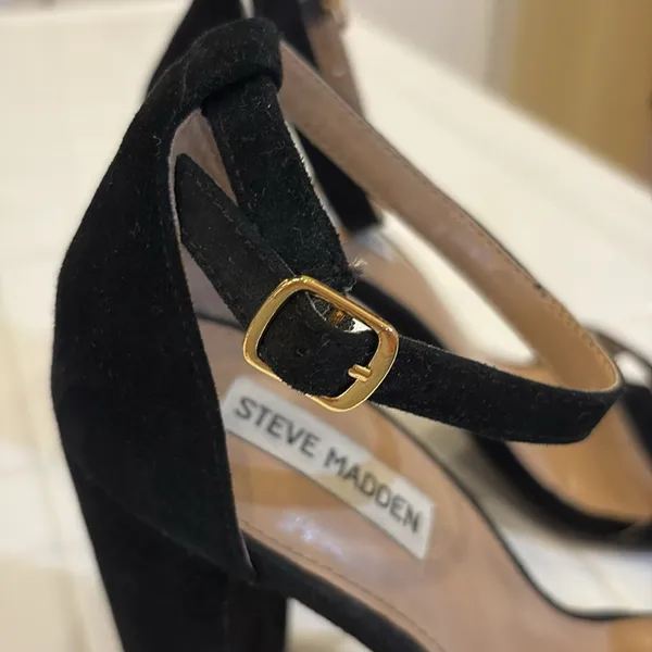 Steve Madden Carrson Block heels Black Suede - Image 3