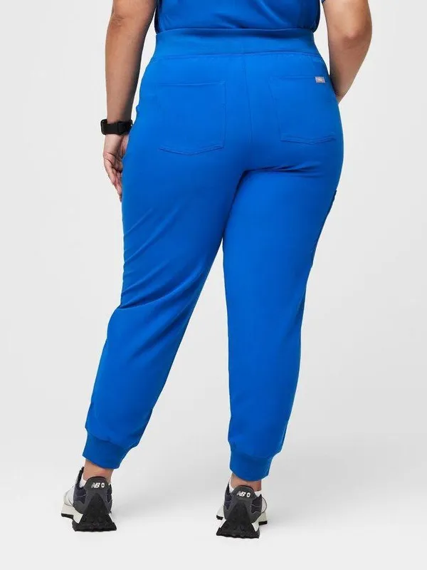 FIGS Zamora FIONx Jogger Royal Blue High Waisted Scrub Pants - Image 3
