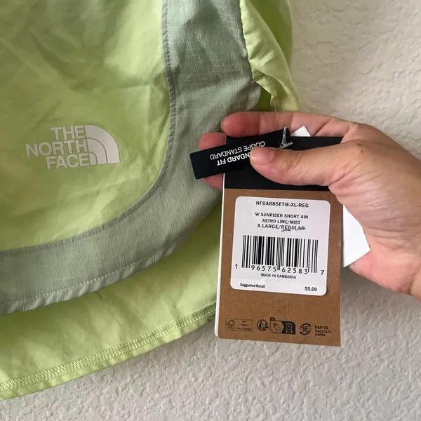 NWT THE NORTH FACE Women's Sunriser Short 4" XL Astro‎ Lime - Image 4