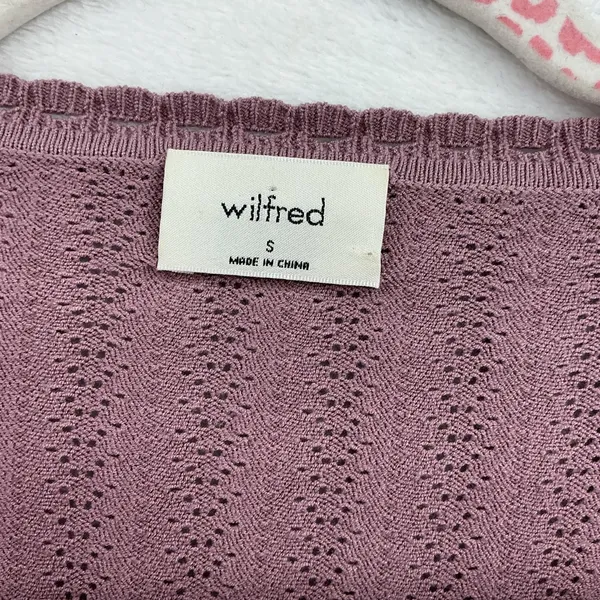 Wilfred Dusty Pink Long Sleeve Ribbed Top A553 - Image 3