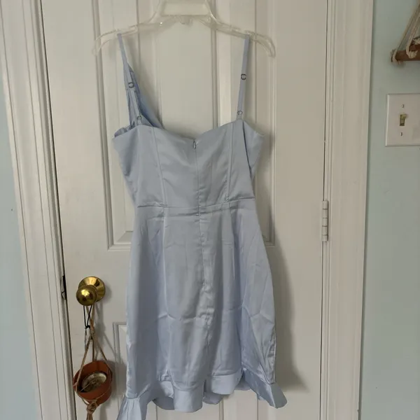 Oh Polly ! Light Blue Silk Corset Dress - Image 5