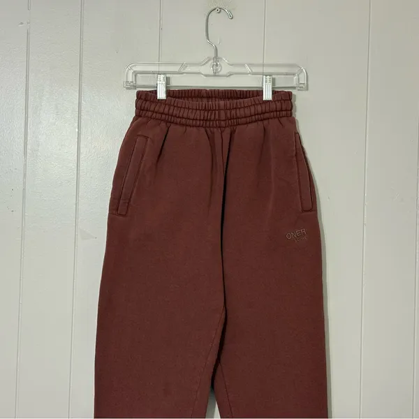 Oner Active Brown Jogger Sweatpants High Rise Athleisure Lounge Pants Women - Image 4