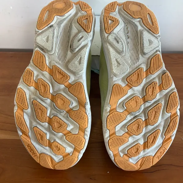 Hoka Clifton 9 Womens Running Shoes 9 Citrus Glow Yellow Blue 1127896 CGSO - Image 7