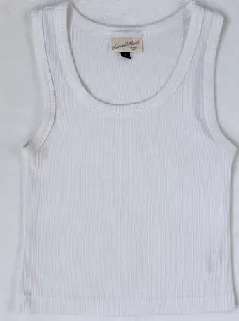 Wild Fable Universal Thread white ribbed tank top #universalthread #ribbed - Image 3