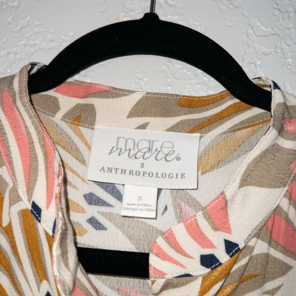 New Mare Mare x Anthropologie Pink Combo Lynda Maxi Dress Size Small - Image 7