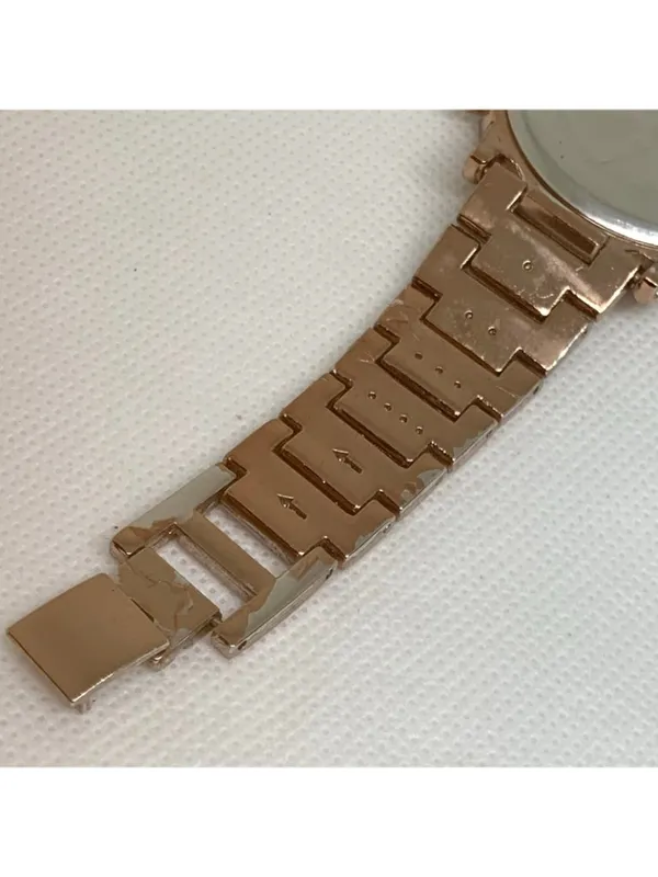 Beverly Hills polo club women’s watch rose gold tone rhinestones 40mm 6” running - Image 8