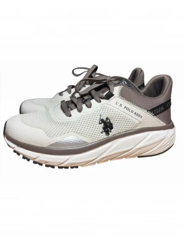 Women's U.S. Polo Assn. Sneakers White and Grey - Image 2
