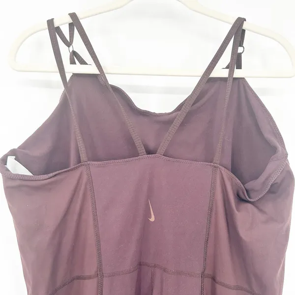 Nike Womens Yoga Luxe Dri-FIT Corset Balletcore Bodysuit Jumpsuit Size XXL Brown - Image 8