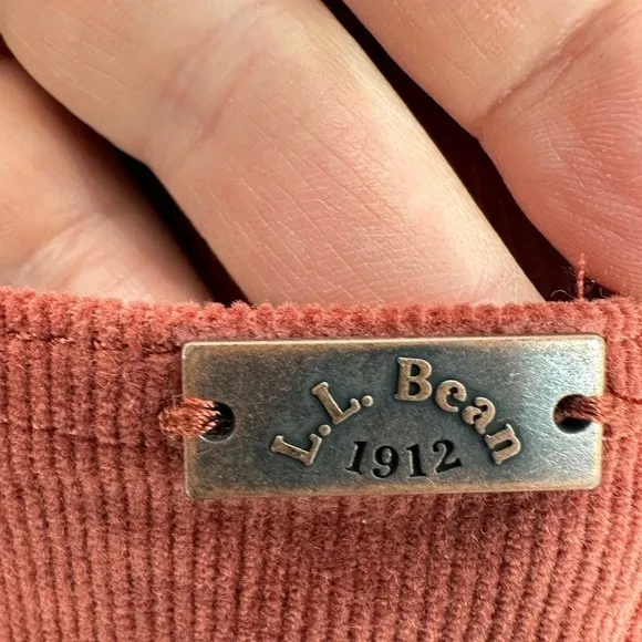 L.L. Bean Corduroy Pants Rust Orange Straight‎ Leg Casual Womens Size 4 Casual - Image 7