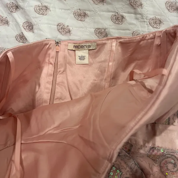 Arden B Sequin swirls Pink cocktail Dress - Image 3