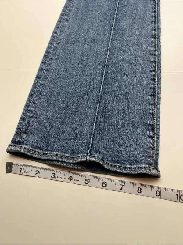 Driftwood Rosie Womens Blue Flare Denim Jeans Size‎ 27 Boho Bohemian Pockets - Image 9