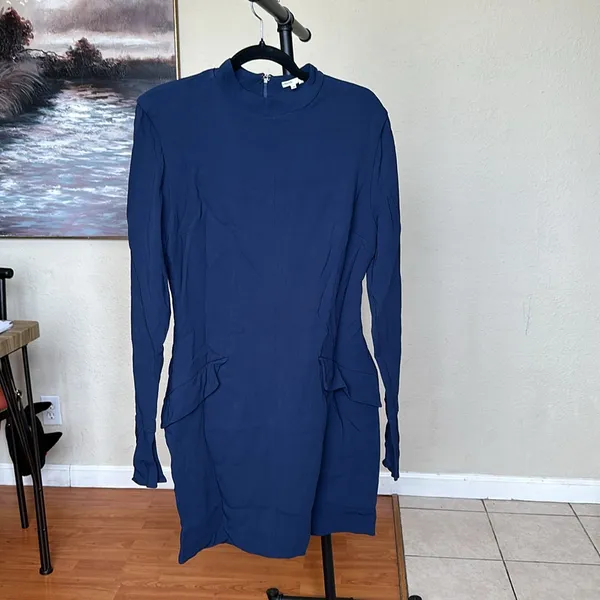 House of‎ CB 'Mahalia' Navy Long Sleeve Mini Dress NWOT Size XL - Image 5