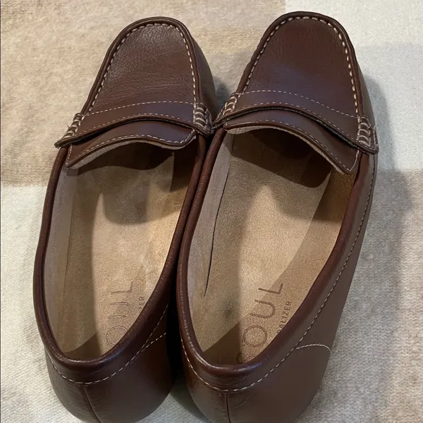 SOUL Naturalizer Brown Leather Loafers - Image 4
