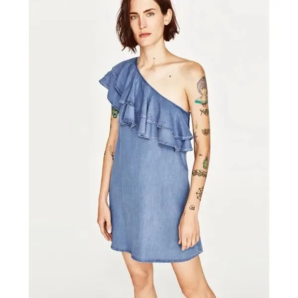 ✨ Hp✨Frilled Asymmetric Dress:✨ - Image 2