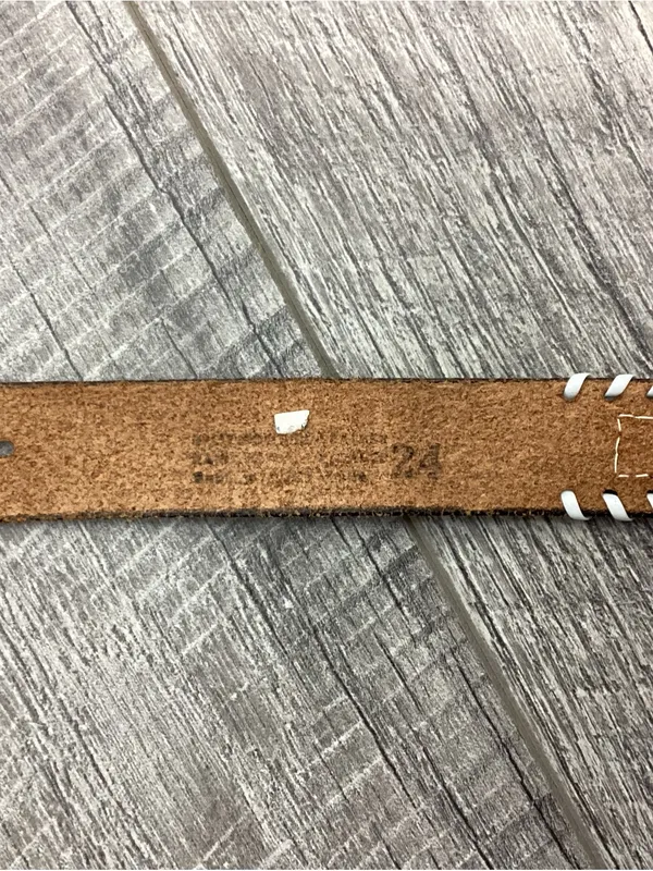 Native Southwestern Hand Seed Leather Belt - Image 11