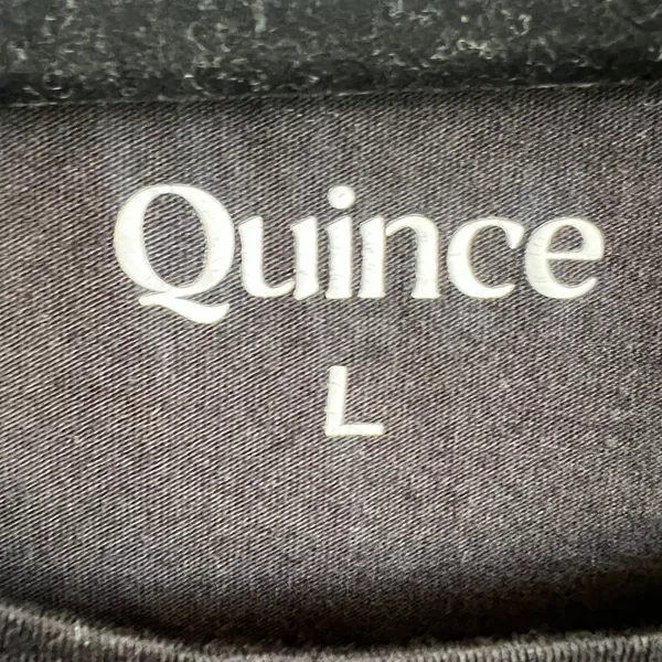 Quince Womens XL Black Cotton Modal V-Neck Short Sleeve T-Shirt‎ Staple - Image 3