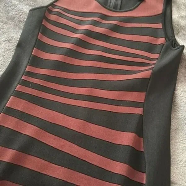 Striped Bodycon Midi Dress Large by INC - Image 5