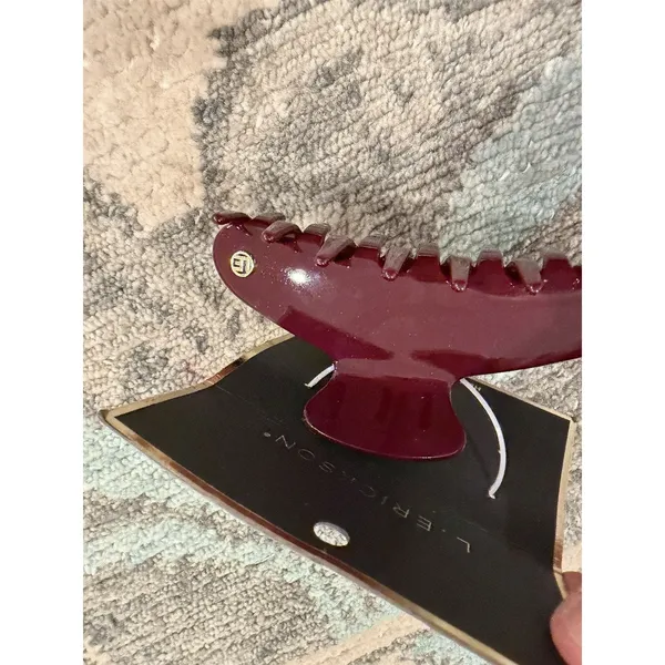 L. ERICKSON Monet Claw Clip Maroon NWT $32 - Image 4