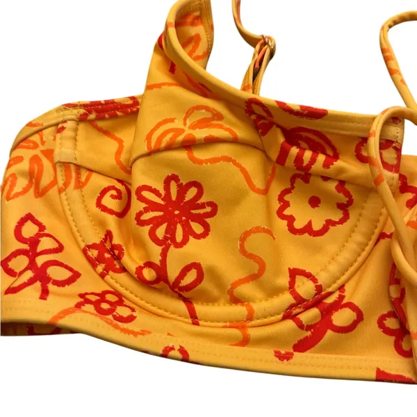 New bikini top inner realm wildfox from Free People yellow size Large - Image 5