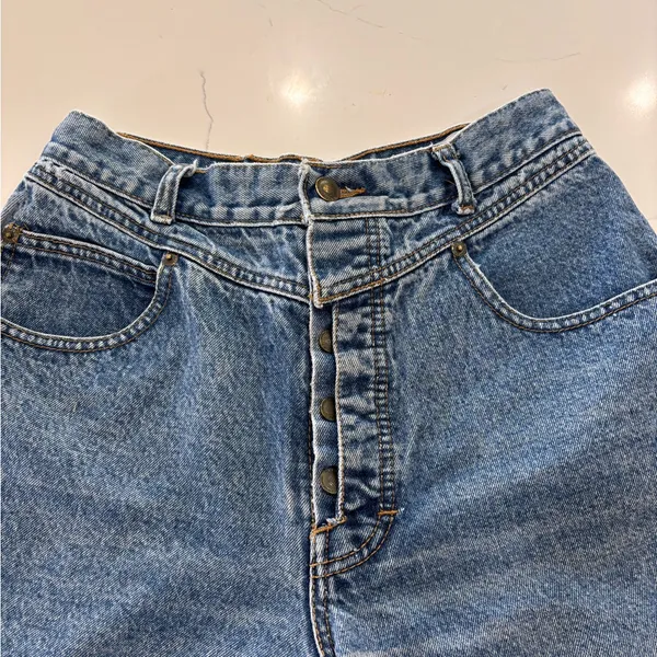 lawman's Vtg 90s Jeans Western Women's High Rise Blue Full Button Fly. - Image 3