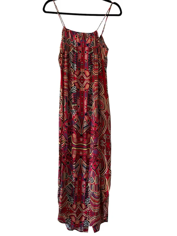 Mara Hoffman Tribal Mola Geometric Button Front Maxi Dress Size L - Image 2