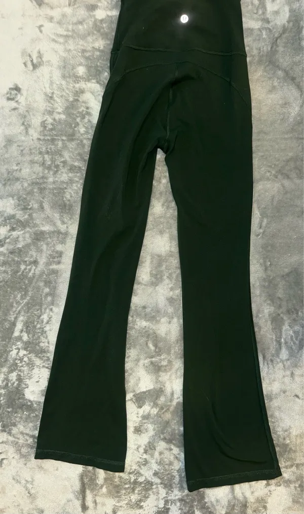 LULULEMON GREEN GROOVE FLARE PANTS - Image 2
