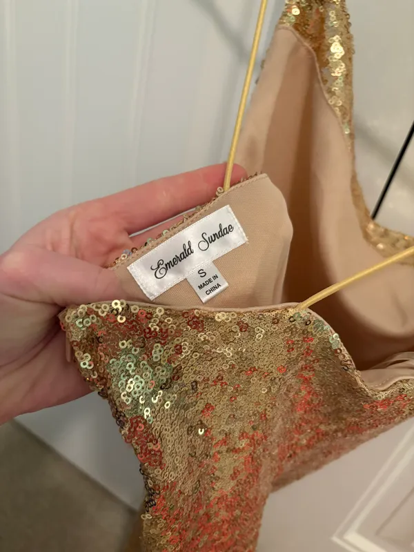 Gold Sparkly Dress - Image 3