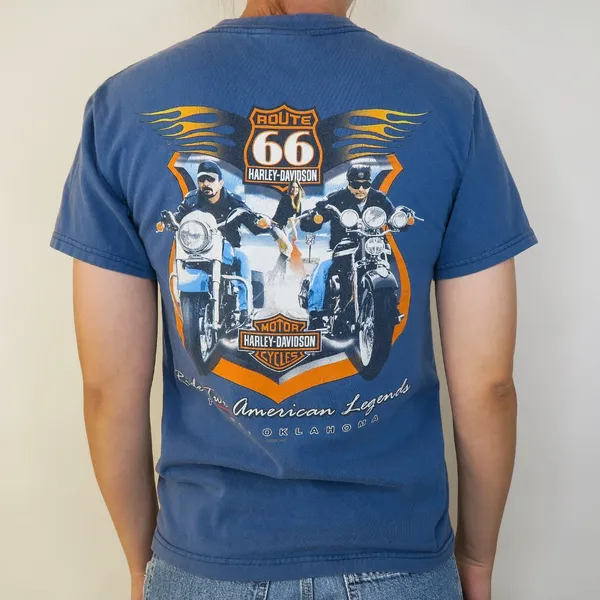 Vintage Y2K 2004 Harley Davidson Route 66 Shirt - Image 4