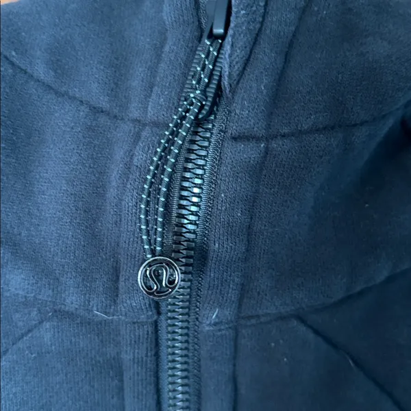 Lululemon Athletica Charcoal Chicago Blackhawks Zip-Up Jacket Size 2 - Image 4
