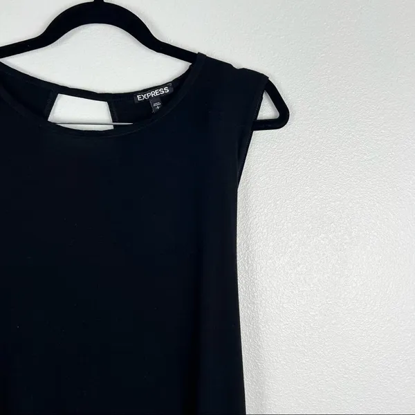 EXPRESS Open-Back lightweight Dress‎ Blk S - Image 3
