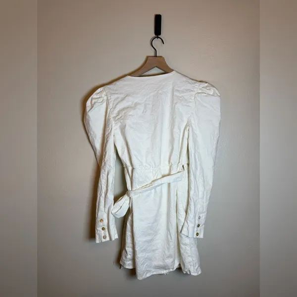 LPA Imelda Linen‎ Blend Wrap Dress - Image 6