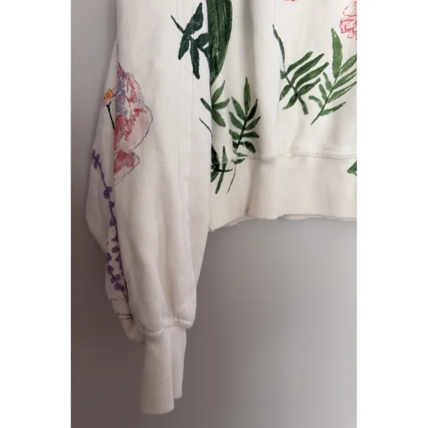 Free People Gaia Sweatshirt Floral Combo Women's Size XS - Image 9