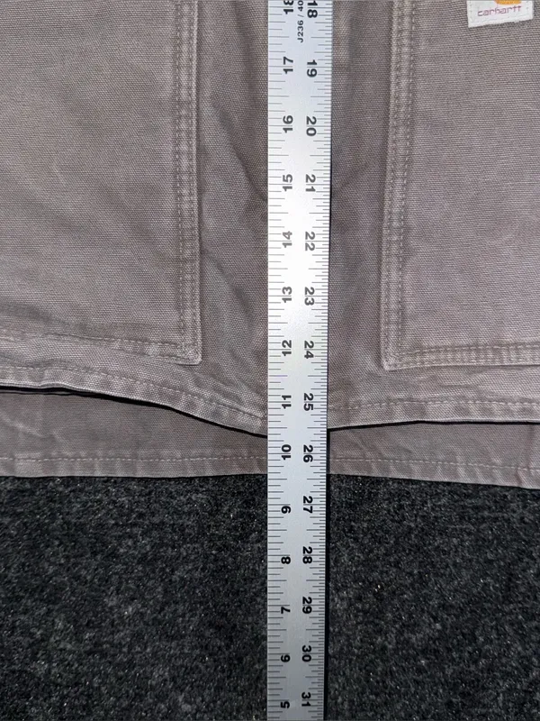 Vintage Carhartt Taupe Gray Sherpa Lined Vest Mock Neck WV001 032 Women’s Large - Image 11