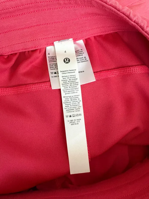 Lululemon Softstreme High-Rise Short 4” Glaze Pink 4 - Image 5