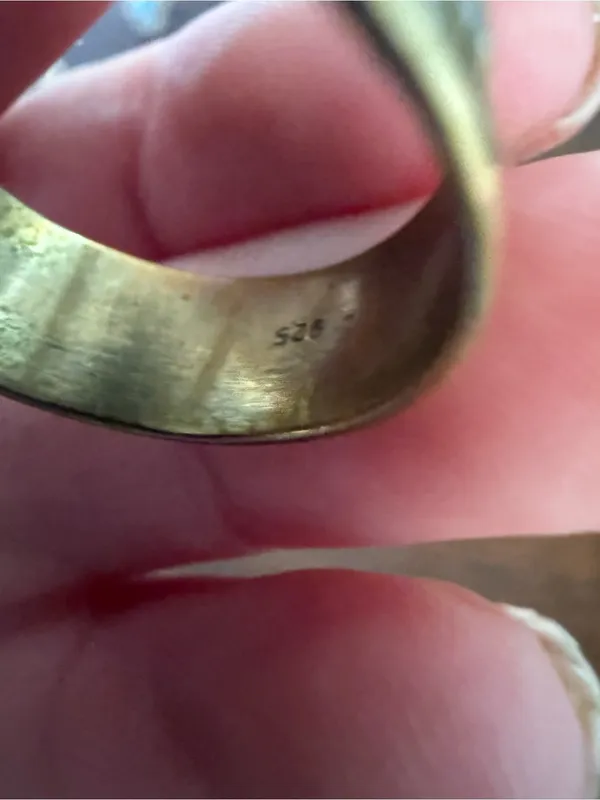 925 Sterling Silver Ring Size 8.75 - Image 3