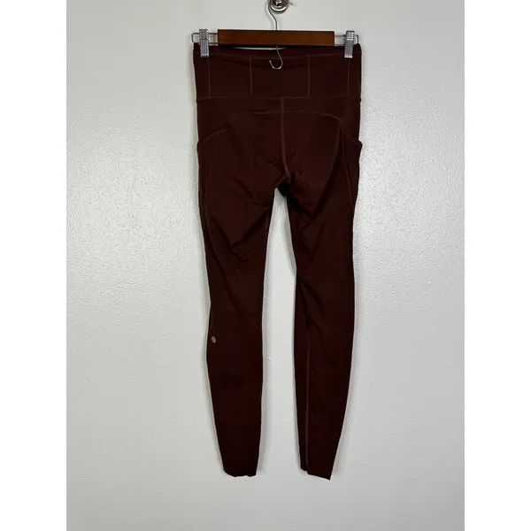 Lululemon Fast and Free High-Rise Tight 28 Brushed Nulux Brown Earth Size 6 - Image 4