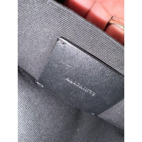 All Saints Captain Lea Leather Crossbody Bag In Gray - Image 7