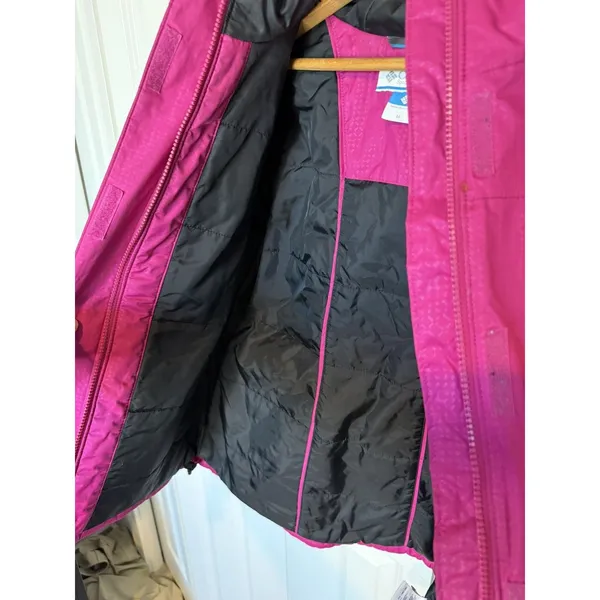 COLUMBIA Medium pink OMNI-TECH WATERPROOF HOODED insulated jacket - Image 2