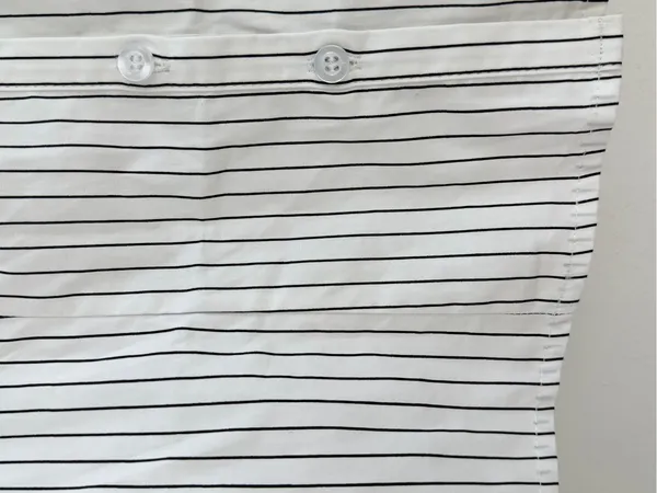 Edikted Striped Button Front Corset Shirt Top Black White XS NWT - Image 4
