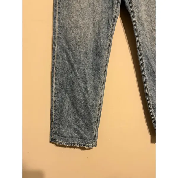 American Eagle Baggy Jean in Light Wash Size 12 90s Grunge Rigid Denim Gorpcore - Image 6