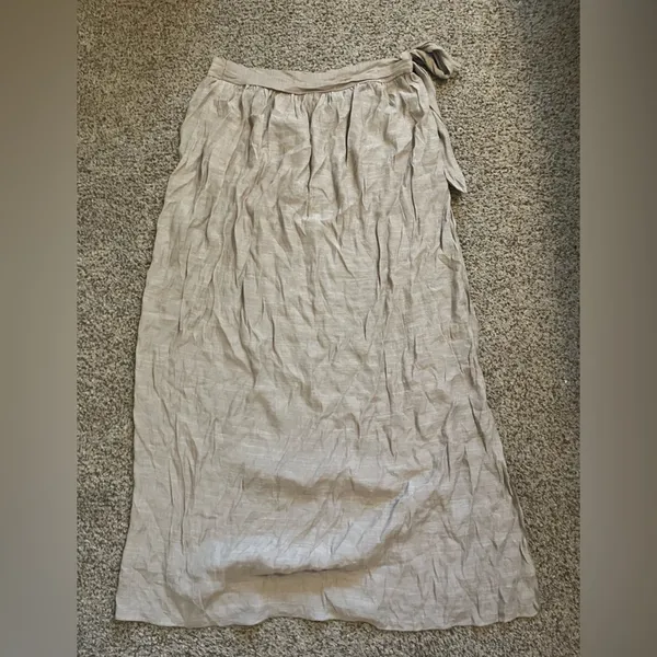 Tan wrap skirt coverup Size L - Image 4